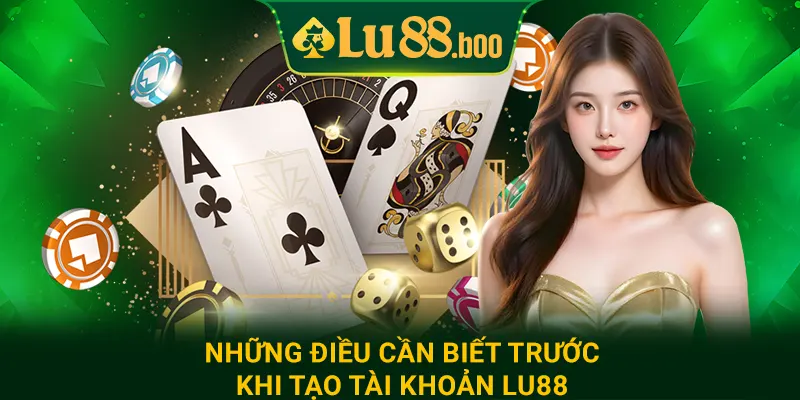 Những điều cần biết trước khi tạo tài khoản Lu88
